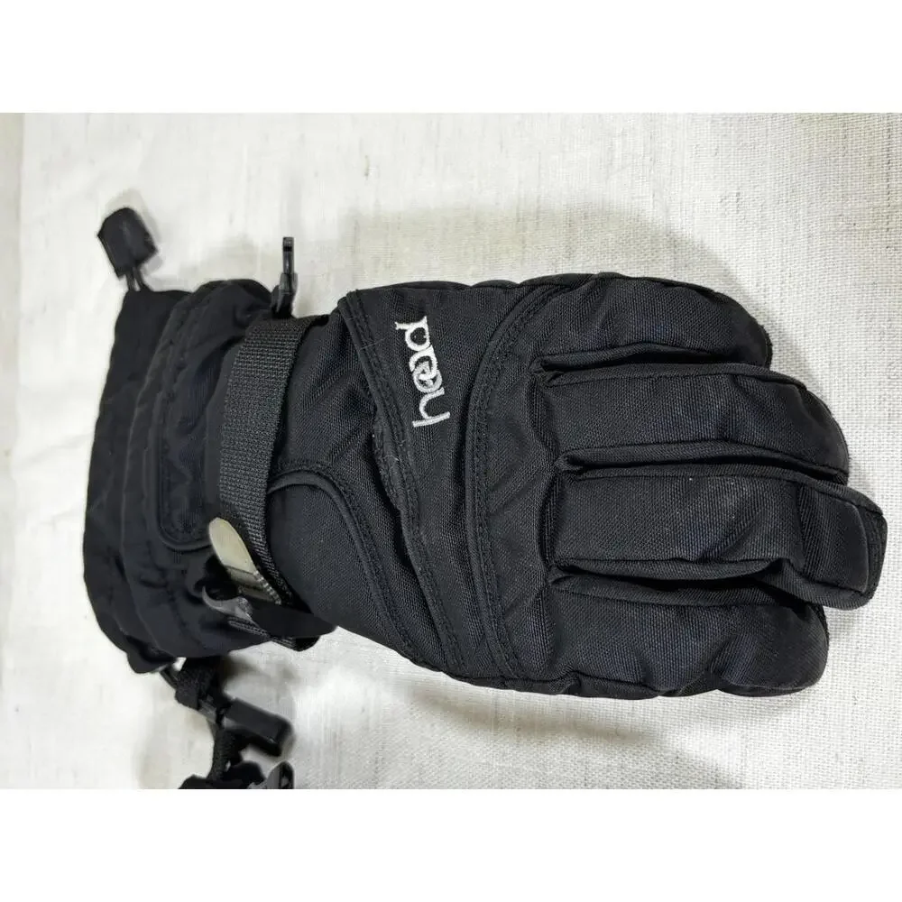 HEAD Youth Ski Gloves M Medium Black Waterproof Winter Snowboard